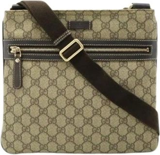 Gucci Pre-owned Cross Body Bags, female, Beige, Size: ONE SIZE Pre-owned Plastic Cross Body Bag