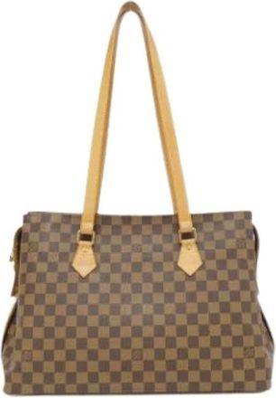 Louis Vuitton Pre-owned Tote Bags, female, Brown, Size: ONE SIZE Pre-owned Canvas Tote Bag