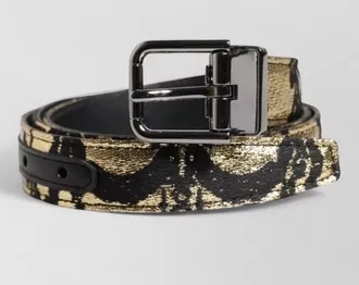 Dolce & Gabbana leather jacquard belt