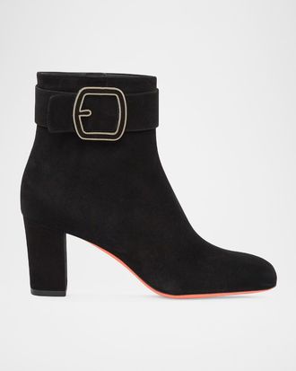 Santoni 70mm Suede Ankle Boots