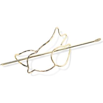 Matr Boomie Paksa Bird Hair Pin - Slide With Stick in Metallic Gold at Nordstrom
