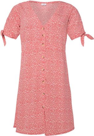 Protest Strandkleid PROTEST Kleid PRTGARACHINE, Damen, Gr. XS, EURO, rot (rusticrust), Obermaterial: 100% Polyester PES., Kleider Strandkleid