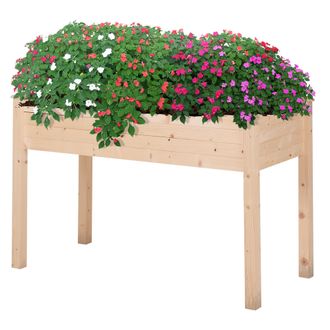 OUTSUNNY Orto Urbano Pensile Tavolo Porta Piante Con Fodera Per Giardino
