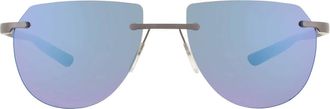 McLaren Blue Mirror Irregular Unisex Sunglasses MLMS-85S01 C04 57
