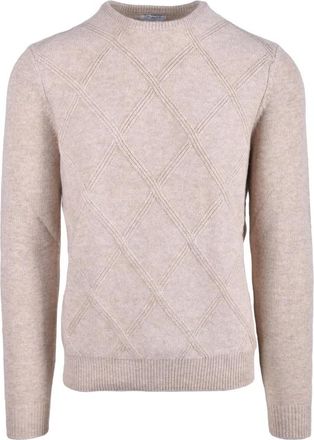 Malo Truien & Vesten, Heren, Beige, M, Wol, Optimum shirt