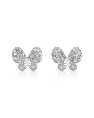 Suzy Levian Suzy Levian Silver Cz Stud Earrings