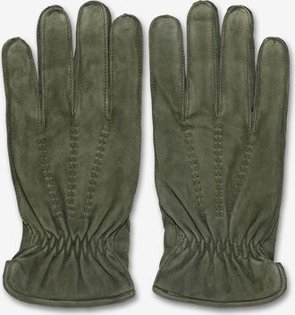 Restelli Guanti Wildlederhandschuhe mit Kaschmirfutter