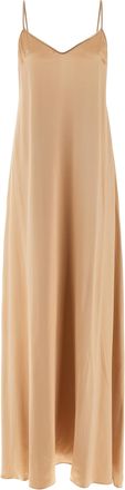 Ferragamo Beige Viscose Long Womens Dress