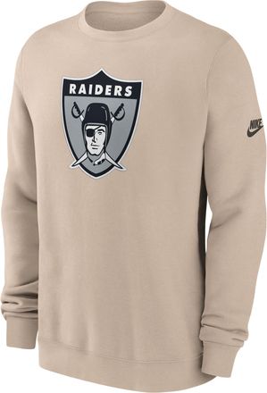 Nike Las Vegas Raiders Rewind Club Nike Mens NFL Pullover Crew in Brown | NKPU05Y8DV-SP5