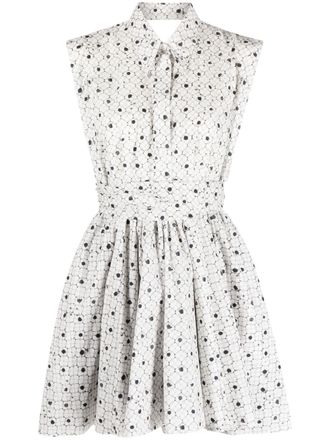 Philosophy di Lorenzo Serafini graphic-print sleeveless dress - women - Cotton - 42 - White