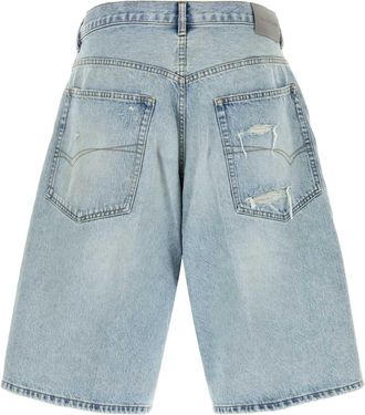 Balenciaga Stay Press Bermuda Shorts - Blue
