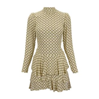 Elisabetta Franchi Korte Jurken - Dames - Korte kleedjes - Groen - XS - Kleedjes