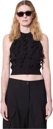 J.W.Anderson Round-neck Truien - Dames - Ronde hals truien - Zwart - XS - Truien & Vesten
