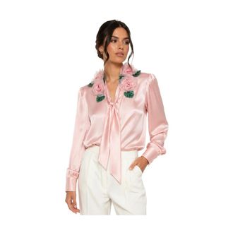 Dolce & Gabbana Blouses, female, Pink, Size: 3XS Shirts
