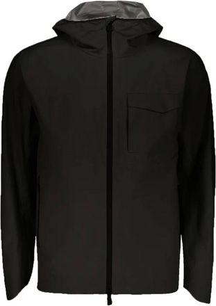 Herno Rain Proof Jackets, male, Black, Size: L Lightweight Hooded Jacket