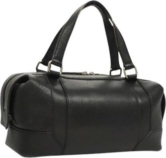 Burberry Pre-owned Handbags, female, Black, Size: ONE SIZE Pre-owned Leather handbags