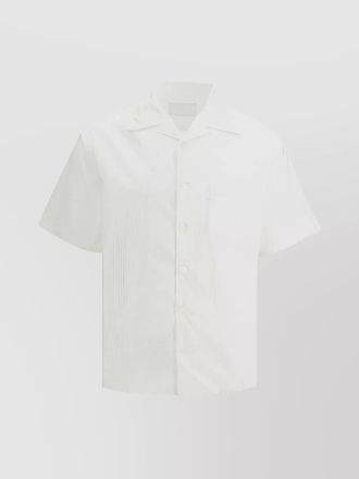 Prada cuban collar striped shirt