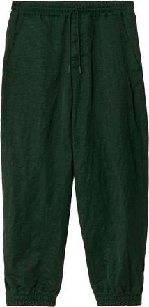 Burberry drawstring tailored trousers - men - Polyamide - 56 - Green