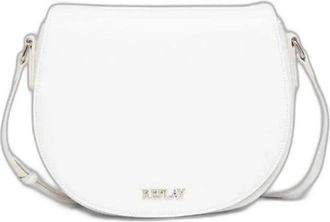 Replay Polyethyleen Handtas met Polyester Voering - Dames - Schoudertassen - Wit - ONE Size - Polyester - Tassen
