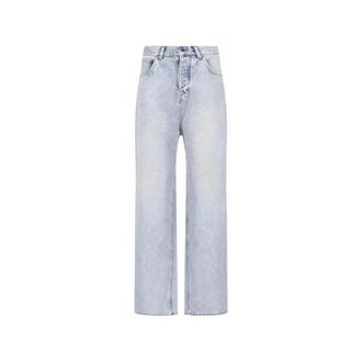 Balenciaga Distressed Wide-leg Jeans