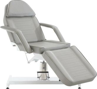Clp Camilla de Estética Hidráulica V2 Tapizada en Cuero Sintético Gris