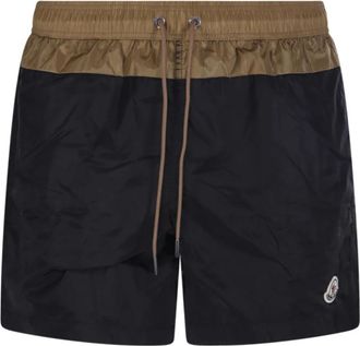 Moncler Swimwear - Heren - Strandmode - Zwart - M - Badmode