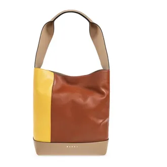 Marni Dames, Tassen, Bruin, Maat: ONE Size Katoen
