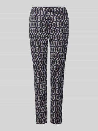 Christian Berg Regular Fit Stoffhose mit elastischem Bund in Dunkelblau, Gr&ouml;&szlig;e 34