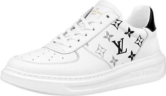 Louis Vuitton Beverly Hills Sneakers White with Grey Black Monogram 1A8F0T
