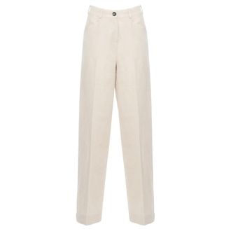 Roberto Ricci Design Wide Trousers, female, Beige, Size: XS Palazzo Pants