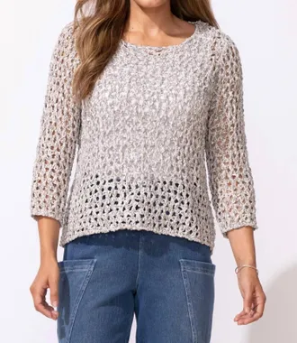 Habitat Seasalt Knit Easy Pullover Top In Gray