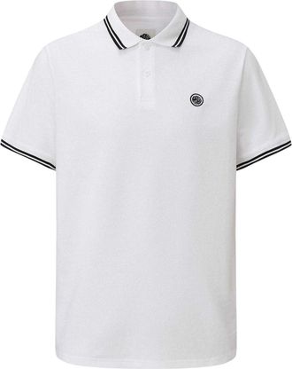 Pretty Green Heren Poloshirt met Tip (Wit)
