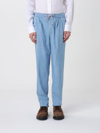 Brunello Cucinelli Pants BRUNELLO CUCINELLI Men color Gnawed Blue