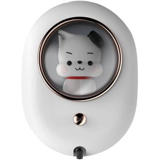 OEM Dispensador De Jab&oacute;n Mural, Dise&ntilde;o De C&aacute;psula Espacial, Recargable, Espuma Blanca Autom&aacute;tica -crezuo