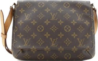 Louis Vuitton Musette Tango Handbag Monogram Canvas shoulder bag - Bruin