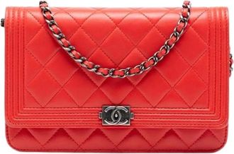 Chanel Pre-owned Boy Wallet on Chain - - Pre-owned - Donna - Rosso - ONE SIZE