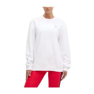 Emporio Armani Hart Sweater Wit Minimalistisch Ontwerp - Dames - Sweatshirts - Wit - M - Katoen - Hoodies & sweatvesten