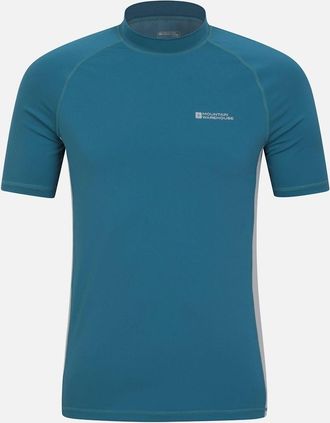 Mountain Warehouse Mens Mountain Warehouse Mens UV Protection Rash Guard - Blue - Size: 42