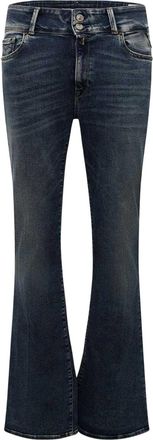 Replay Dames Nieuwe Luz Bootcut Jeans (Blauw)