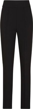 Philipp Plein Crepe Basic Cigarette Broek - Dames - Slim Fit Broeken - Zwart - S - Leer - Broeken