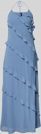 Vero Moda Flie&szlig;endes Maxikleid mit Chiffon-R&uuml;schen Modell MARJORIE in Hellrosa, Gr&ouml;&szlig;e XL