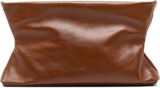 Mars&egrave;ll Dipi gesmockte clutch - Bruin