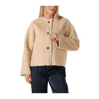 Suncoo Dames, Jassen, Beige, Maat: XS Poliester
