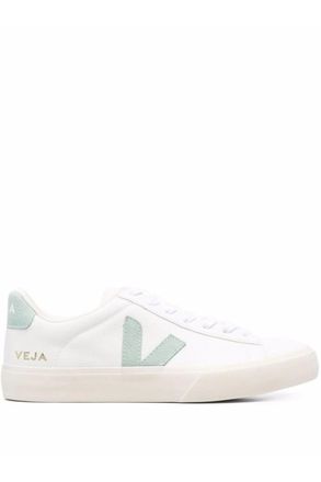 Veja WOMENS CAMPO LEATHER SNEAKERS Size: 36, colour: MATCHA