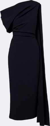 Roksanda Ilincic Maite caped cr&ecirc;pe midi dress