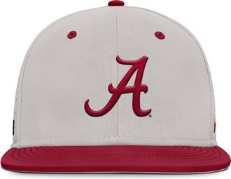Nike Alabama Crimson Tide Dugout True Mens Nike Mens Dri-FIT College Fitted Hat in Grey | NC1409T1ABN-J26