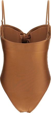 Zimmermann Womens Aster Swimsuit Walnut Polyamide; Elastane Swimwear Sea Clothing