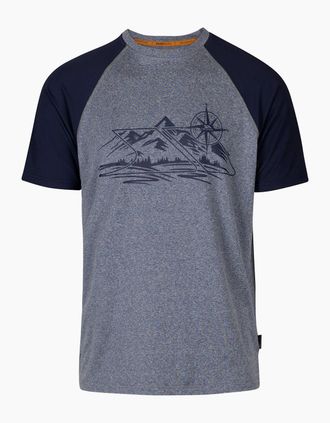 Trespass Mens Trespass Mens Fullmer Mountain T-Shirt - Navy - Size: 34