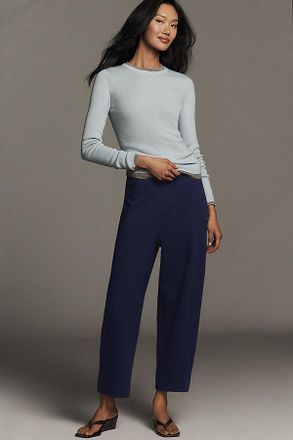 Maeve Crop Curved Trousers Pants