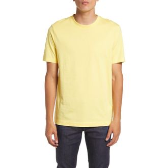 BOSS Thompson Solid T-Shirt in Light/Pastel Yellow at Nordstrom, Size Medium